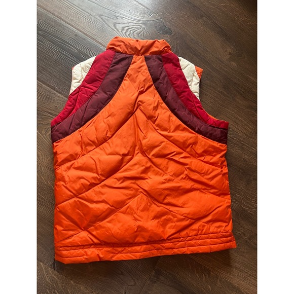 NWOT! Old Navy Women Puffer Vest Orange Quilted Full Zip Layering Size S - Picture 2 of 3